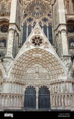  La Porta del Templo de Saint-Étienne en Bourges: Una obra maestra gótica rebosante de simbolismo y detalles exuberantes!